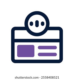 contactless payment icon. vector dual tone icon for your website, mobile, presentation, and logo design.