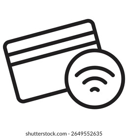 Contactless Payment icon vector illustration isolated sign