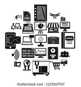 Contactless payment icons set. Simple set of 25 contactless payment vector icons for web isolated on white background