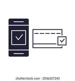 Contactless payment icons symbol vector elements for infographic web