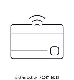 Contactless payment icons symbol vector elements for infographic web