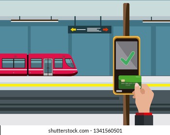 Contactless payment ilustration
