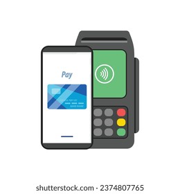 Contactless payment with smartphone and credit card