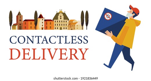 Contactless secure delivery of orders to your home during the pandemic and quarantine.