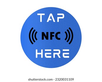 Contactless wireless pay sign logo. NFC technology contact less credit card.