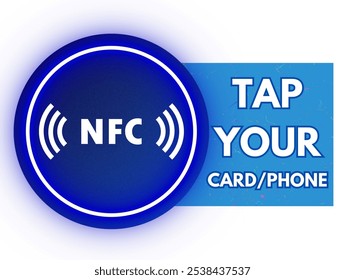 Contactless wireless pay sign logo. NFC technology contact less credit card.