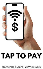 Contactless or wireless pay sign logo. NFC technology contact less credit card.Pay with phone technology, contactless payment system. transparent background for easy editing.