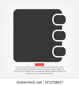 contacts book icon. contact book. Vector EPS 10 icon. The job is done for your use. work with the background