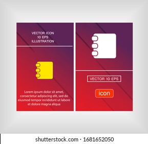 contacts book icon. contact book. Vector EPS 10 icon. The job is done for your use. work with the background