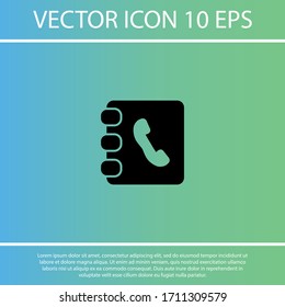 contacts book icon. contact book. Vector EPS 10 icon. The job is done for your use. work with the background