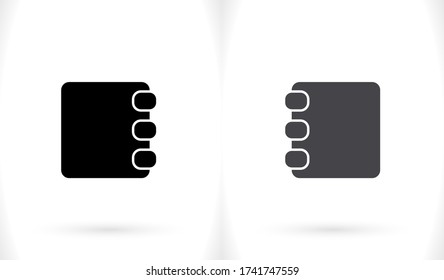 icono del libro de contactos. libro de contactos. Icono del Vector EPS 10. El trabajo se hace para tu uso. trabajar con el fondo