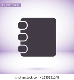 icono del libro de contactos. libro de contactos. Icono del Vector EPS 10. El trabajo se hace para tu uso. trabajar con el fondo