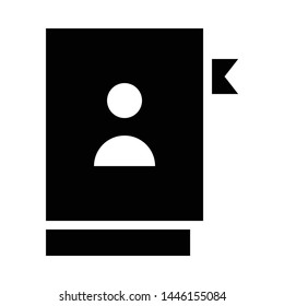 contacts book icon. flat illustration of contacts book vector icon for web, pattern, design, etc.