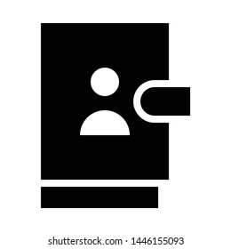 contacts book icon. flat illustration of contacts book vector icon for web, pattern, design, etc.