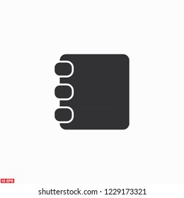 contacts book icon. Vector Eps 10