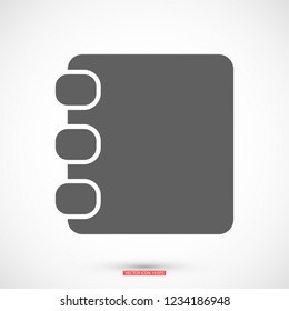 contacts book icon. Vector Eps 10