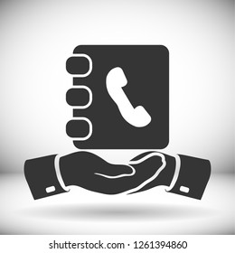 contacts book icon. Vector Eps 10