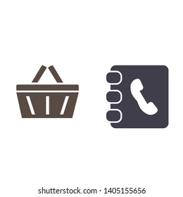contacts book icon. Vector Eps 10. Lorem Ipsum Flat Design 
