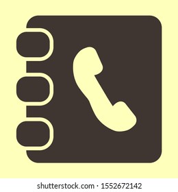 contacts book icon. Vector Eps 10. Lorem Ipsum Flat Design