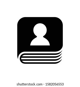 Contacts book icon. Vector EPS 10 icon. The job is done for your use.