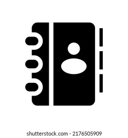 Contacts Book Icon Vector Symbol Design Illustration