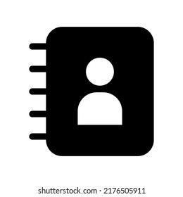 Contacts Book Icon Vector Symbol Design Illustration