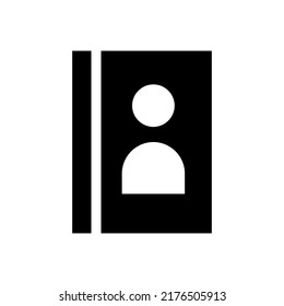 Contacts Book Icon Vector Symbol Design Illustration