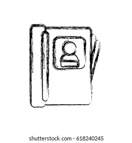 Contacts book isolated