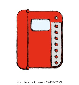 Contacts book isolated