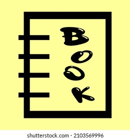 Contacts book symbol. icon flat design EPS