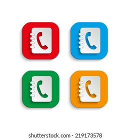 contacts book  - vector 