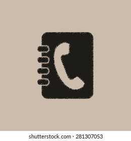 contacts book  - vector icon
