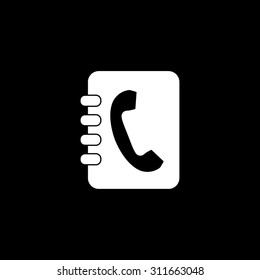 contacts book  - vector icon