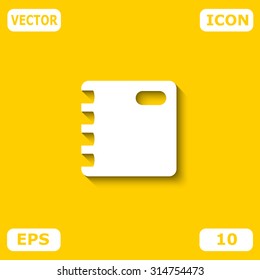 Contacts book vector icon.