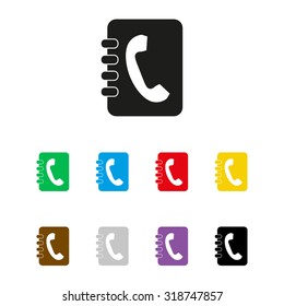 contacts book  - vector icon