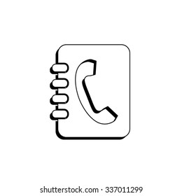 contacts book - vector icon