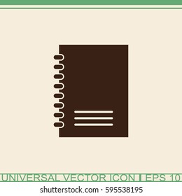 Contacts book vector icon.