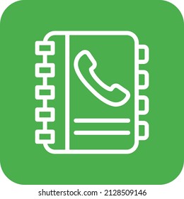 Kontaktbuch Vector Icon Design Illustration