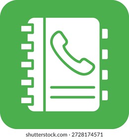 Contactos libro Vector Icono Diseño Ilustración