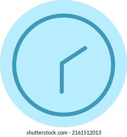 Contacts clock, illustration, vector on a white background.