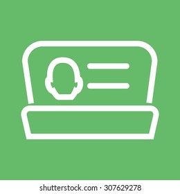 Contacts, connections, list icon vector image.Can also be used for admin dashboard. Suitable for mobile apps, web apps and print media.