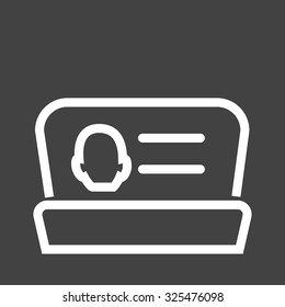 Contacts, connections, list icon vector image.Can also be used for admin dashboard. Suitable for mobile apps, web apps and print media.