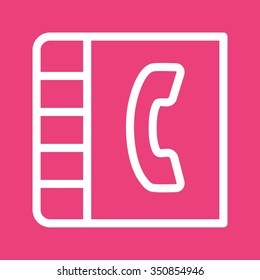 Contacts, connections, phonebook icon vector image.Can also be used for IT and communication. Suitable for mobile apps, web apps and print media.