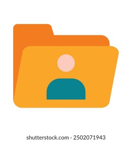 Contacts Flat Icon Design For Personal nad Commercial Use