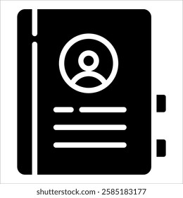 Contacts Icon Element For Design