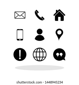 Contacts icon in flat style. Communications symbol for your web site design, logo, app, UI Vector EPS 10.
