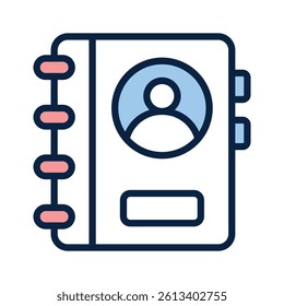 Contacts icon for storing peoples details and communication info