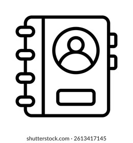 Contacts icon for storing peoples details and communication info