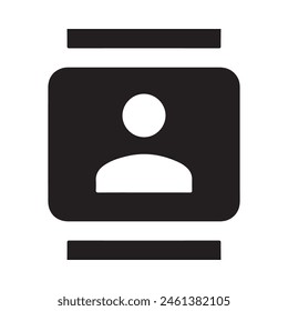 Contacts icon vector design in eps 10