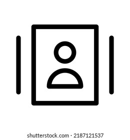 Contacts Icon Vector Symbol Design Illustration